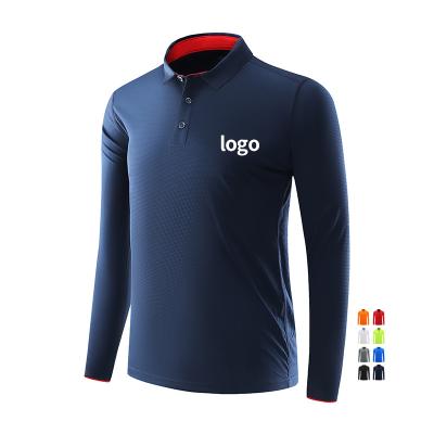 China Custom Anti-wrinkle Print Logo Performance Moisture Wicking Men Sport Camisas Tipo Golf Polo Shirts for sale