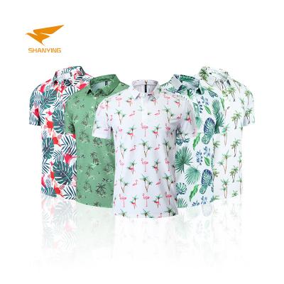 China Luxury Branded Anti-Wrinkle Polyester Fabric Men T-shirt Collar Design Plus Size Custom Sublimation Logo Golf Polo T-shirt for sale