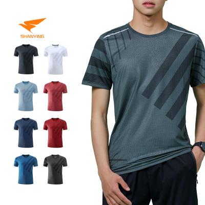 China Custom Made Breathable Women Fitness Men's Fitness T-shirt Polyester Sports T-shirts Gym Running Jogging Gym Clothing for sale