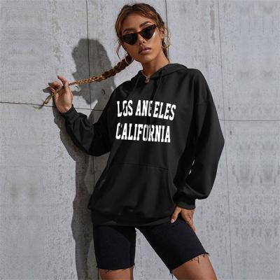 China Breathable Casual Letter Printing Sweatshirts Long Sleeve Pullover Women Pullover Hoodies for sale