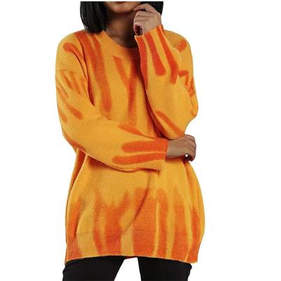 China Breathable Women Loose Pullover Turtle Neck Sweaters Casual Long Sleeve Round Neck Sweater for sale