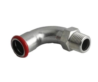 China Direct Carbon Steel Galvanized Drink Press Fittings 90 Degree ELBOW With Male Thread for sale