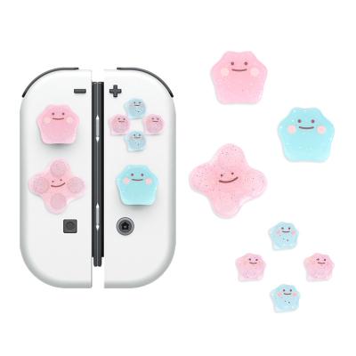 China DITTO Cross D-pad Button Case Silicone Thumb Grips Set For Nintendo Switch/OLED Controller, ABXY Buttons Sticker Gamepad Cover U-NS-TG-BP-DITTO-TZ for sale