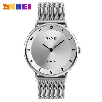 China Luxury watch Skmei mesh quartz water resistant 1264 stainless steel analog jam tangan men or women wristwatch with Japan movt for sale