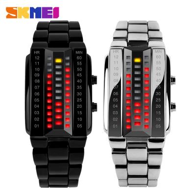 China Hot Selling 1013 Skmei Fashion LED Smart Watch Stainless Steel Strap Sport Couple Day/Date for sale