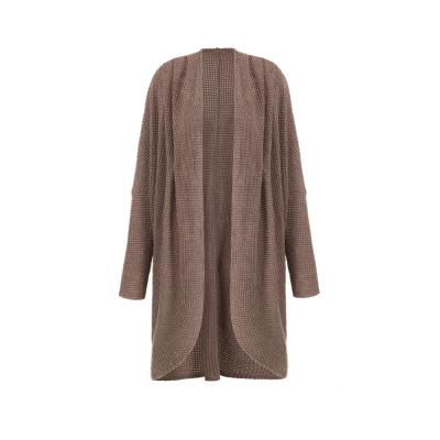 China Best Selling Women's Clothing Reversible Long Sleeve Sweater Solid Color Sweater Mid Length Coat For Women for sale