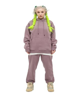 China 2021 Autumn Custom Logo Anti-Static 2 Piece Stacked Suits Set Joggers Women Tracksuit Hoodie Two Piece Top Pants Clothing Suit for sale