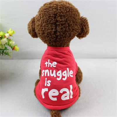 China Viable Fashion Cute Striped Single Dog T-shirt Clothes Wholesale Clothes Puppy Spring Summer T-shirt for sale