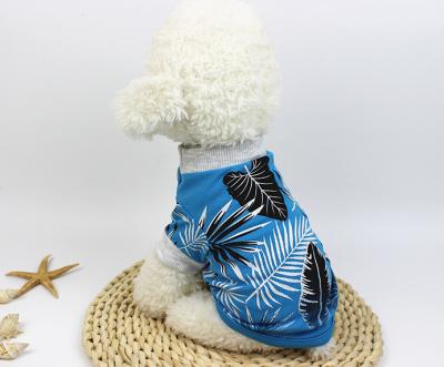 China New Spring Summer Viable Factory Price Casual Dog Apparel Paw Print Dog T-Shirt for sale