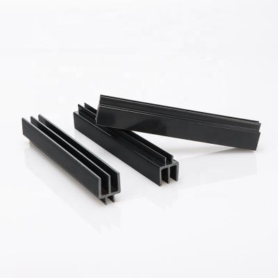 China Industrial Equipment Extrusion PVC Door Profile PVC Extruded Plastic Profiles Double Guide Profile for sale