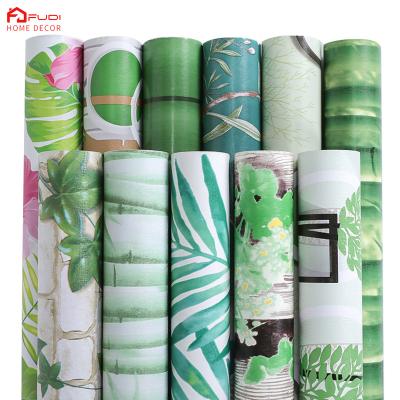 China Moistureprooof FuDi modern waterproof 3D living room floral self-adhesive wallpaper for home decoration for sale