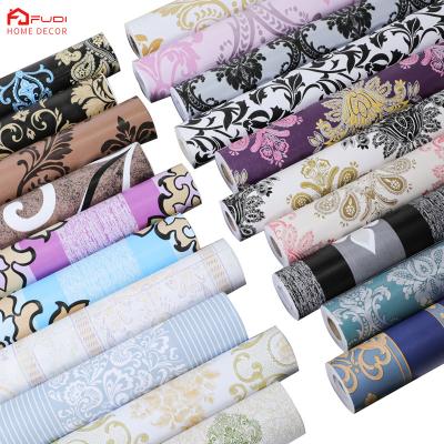 China Removable Nature Moisture Proof Waterproof 10 Meters Pink Tropical Wallpaper Roll for sale