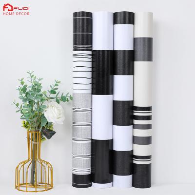 China WALL STICKER Colors Film PVC Waterproof Self Adhesive Nordic Simple Wallpaper For Bedroom Living Room for sale