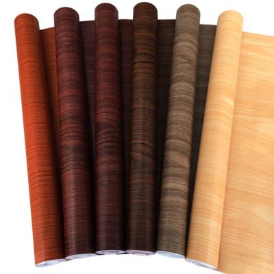 China Embossed Wood Grain Plant Decoration Wood Film Home Decoration Vinyl PVC Adhesive Simulation for sale