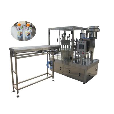 China Automatic Food Special Caps Pouch Stand-Up Filling And Capping Machine For Liquid And Paste for sale