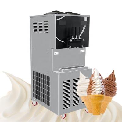 China Snacks Factory Double System Machines Ice Cream Serving Soft Ice Cream Machine Price Double System Machine for sale