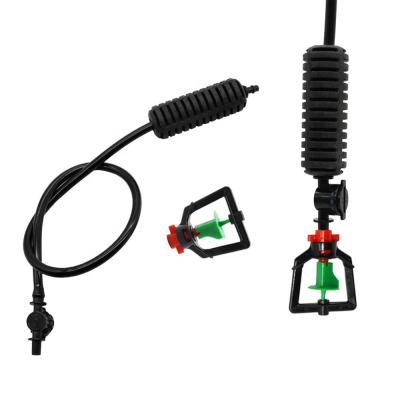 China Easily Install Garden 360 Degree Rotating Hanging Micro Sprinkler Set Irrigation With 4mm Barbed Connector for sale