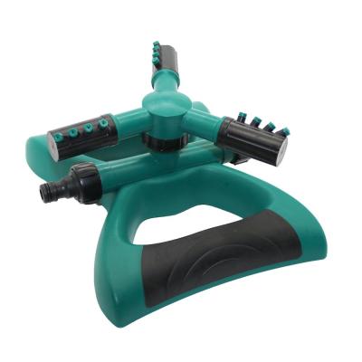 China Easily Install Three Arm 360 Rotating Adjustable Irrigation Water Cover Garden Lawn Sprinkler for sale