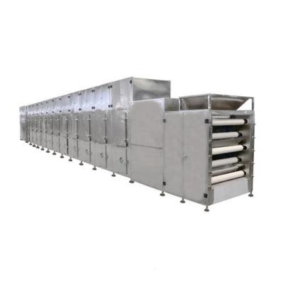 China Medicine Processing Plant Supply Continuous Belt Microwave Drying Machine For Cassava Garry Garry for sale