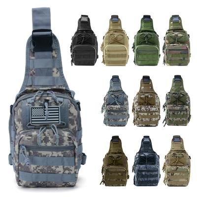 China Fashion Men Backpack Tactical Molle Sling Chest Bag Increasing Messenger Camping Shoulder Bag for sale