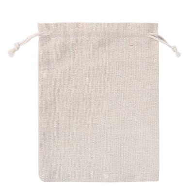 China Eco Jewelry Gift Drawstring Bags Wedding Mini Cotton Muslin Drawstring Pouch Bag for sale