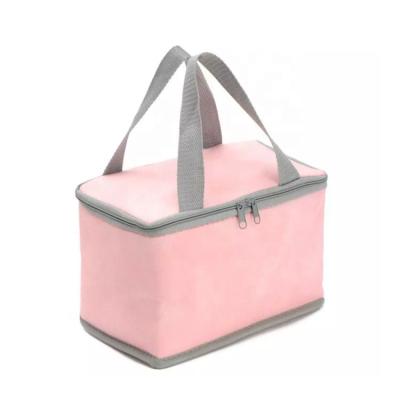 China Waterproof Custom Recycled Non Woven Lunch Bag Aluminum Film Insulated Cooler Bag For Lunch for sale