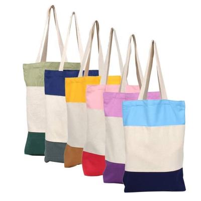 China Wholesale Custom Organic Handled Canvas Makeup Tote Bag Cotton Canvas Bags Fleece Canvas Shopping Bag for sale