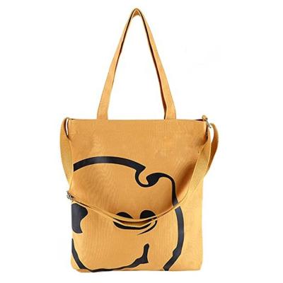 China Factory Girl Custom Soft Handled Canvas Chest Cross - Body Shoulder Messenger Canvas Cotton Tote Bags Canvas for sale