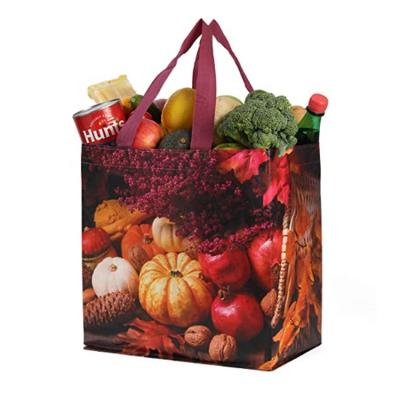 China Reusable Handled Polypropylene Packaging CEO Laminated Non Woven Tote Bag RPET Non Woven Shopping Bag With Logo for sale