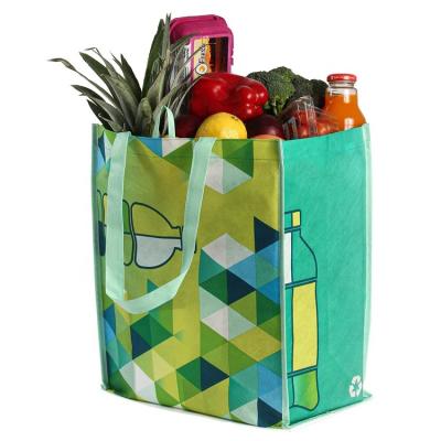 China Wholesale Custom Handled Printed Eco Friendly Recycle Grocery Reusable PP Laminated Non Woven Fabric Tote Shopping Gift Bags for sale