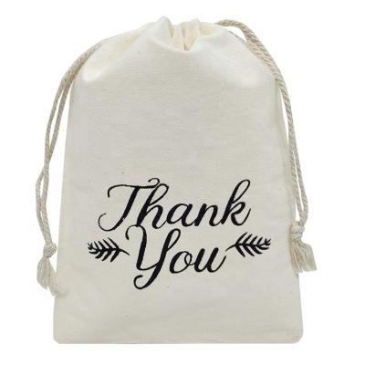 China Travel Bag Customized Size Custom Super White Muslin Pouch Personalize Logo Custom Shoe Cotton Gift Drawstring Bag for sale