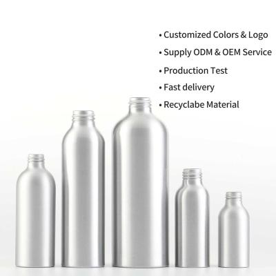 China Customized Viable Aluminum Cylinder Water Bottle Metal Water Bottles With Custom Logo for sale