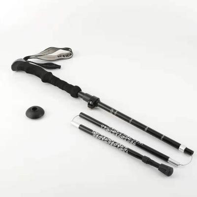 China High Quality Multifunctional Carbon Fiber Trekking Hiking Nordic Walking Stick Telescopic Folding Poles Trekking Poles for sale