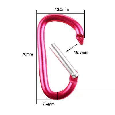 China General Industry D Shaped Climbing Carabiner Aluminum Spin Locking Safety Heavy Duty Carabiner for sale