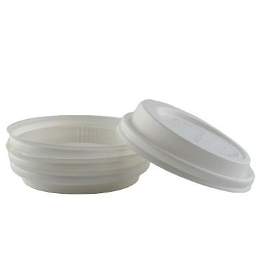 China Non Spill Hot Selling PE Material Disposable Biodegradable Coffee Drink Cups Lids for sale