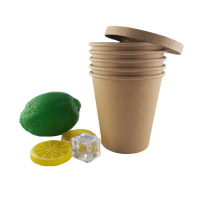 China Direct Selling Cheap Price Eco Friendly Biodegradable Custom With Lid Kraft Paper Cups Paper for sale