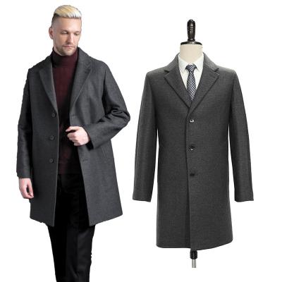 China design Autumn Winter Wool Mens Coats office Anti-wrinkle latest high quality wholesale street stylish long coat 2021 custom men ditch coat for sale