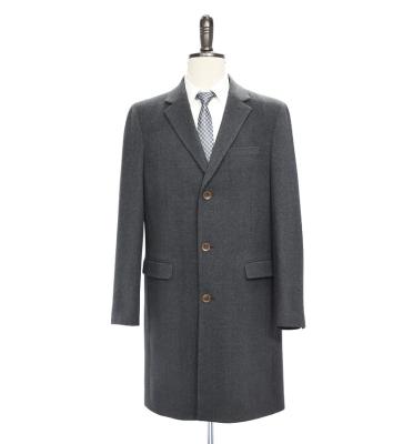 China Anti-wrinkle Men Overcoat In Korean Embroidered Long Woolen Overcoat For Men for sale