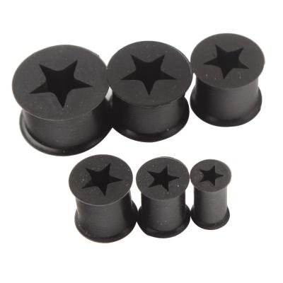 China Wholesale Cute Star Five Silica Gel Sharp Ear Reamer Piercing Body Jewelry for sale