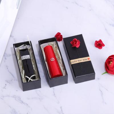 China Materials Recycled In Stock Romantic Red Rose Gift Box Lipstick Perfume Bottle Cosmetics Gift Box Packaging Box for sale