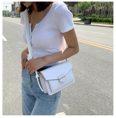 China Wholesale Square Bag Women PU Leather Bags Fashion Shoulder Wild Cross - Body Women Handbags Messenger Bag for sale