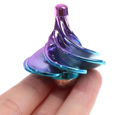 China Indoor Children And Colorful Wind Blowing Pneumatic Gyro Compass Decompression Outdoor Game Toys Gyro Spinning Top for sale