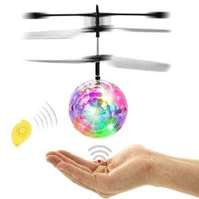 China Indoor and Flashing Mini Drone Toys Children Colorful Bright LED RC Children Adults Outdoor Game Toys Flying Crystal Ball Helicopter Induction Aircraft Light Up for sale