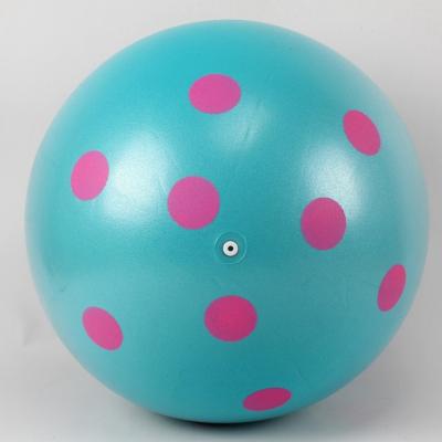 China Fitness Inflatable Round Ball Dot Printing Toy 45cm Small Exercise Ball For Yoga Ball for sale