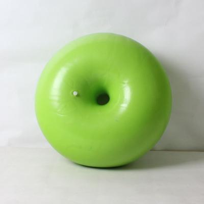 China Environmentally Friendly PVC Donut Ball Shape Apple Green PVC Inflatable Therapy Ball for sale