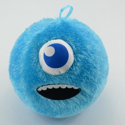 China Inflatable Toy Plush Covered Balls For Kids Fluffy Cloth Covered Balls Fuzzy Ball for sale