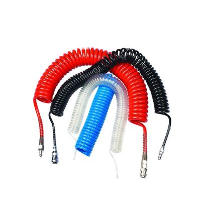 China YSHUN factory spiral length 6MM, 9MM, 12MM, 15MM PU SPRIAL PU hose polyurethane spring hose HOSE PIPE for sale