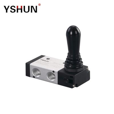 China 3 WAY 2 Series Factory YSHUN 3H 3/2 Position Air Pneumatic Hand Grip Valves Pneumatic Manual Valve for sale