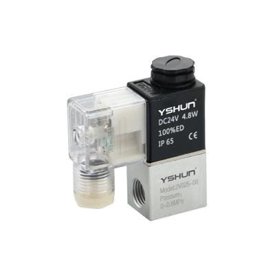 China Factory YSHUN 2V025-06 G1/8 2 WAY 2 Position Air Pneumatic Solenoid Valves For Air Component for sale