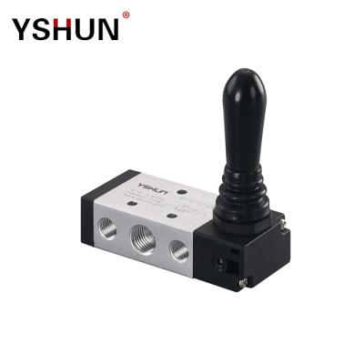 China Factory YSHUN 4H210 Five Position Pneumatic 2 Way Air Hand Pneumatic Valves For Air Component for sale